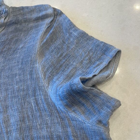 Angela Mara women’s medium shirt super nice pit to pit 20 inch. Linen cotton - Picture 4 of 7